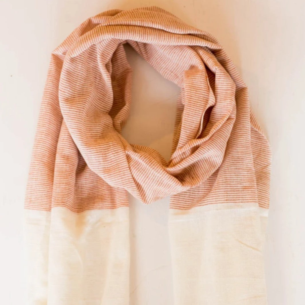 Cotton Striped Summer Scarf | Belle & Southern