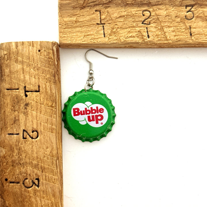 Vintage Bubble Up Bottle Cap Earrings | Belle & Southern