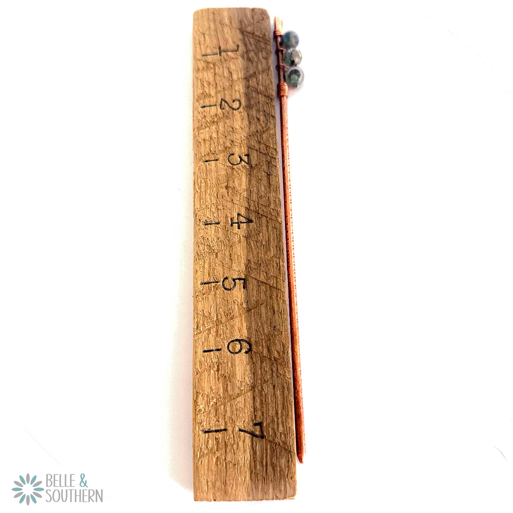 DZI Agate Copper Hair Stick – Flair for the Hair