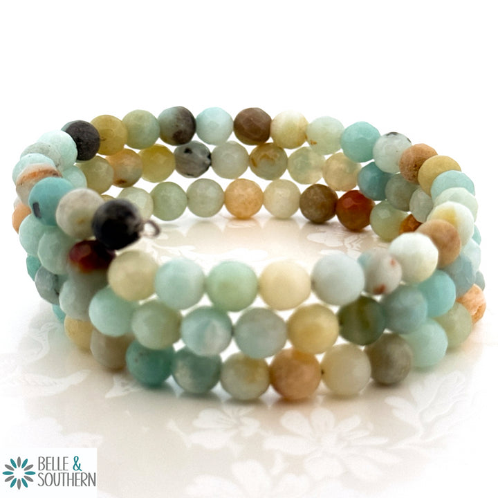 Empowerment Gemstone Wrap Bracelet | Belle & Southern