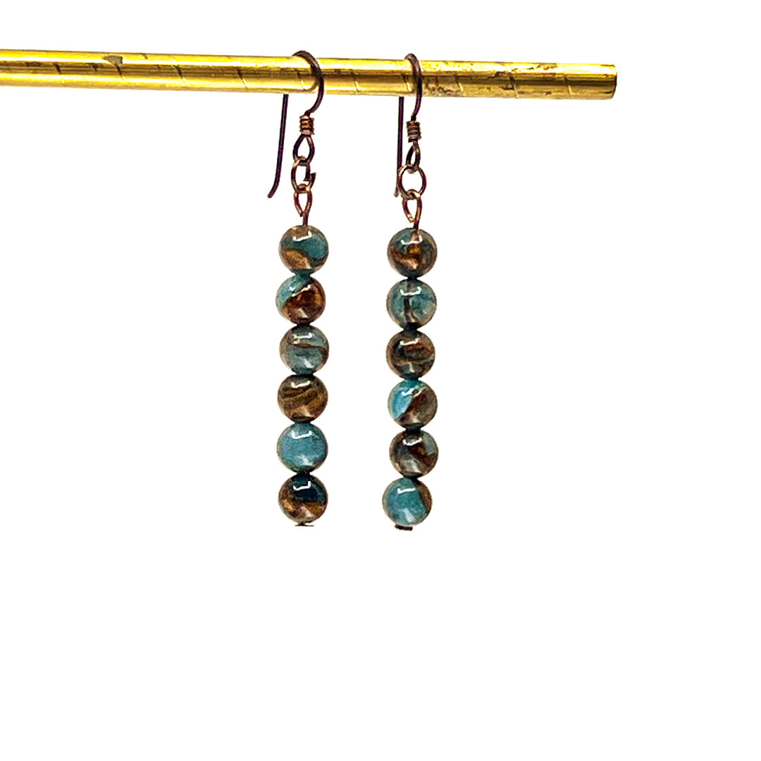 Hanging with the Stones Copper Turquoise Jasper 