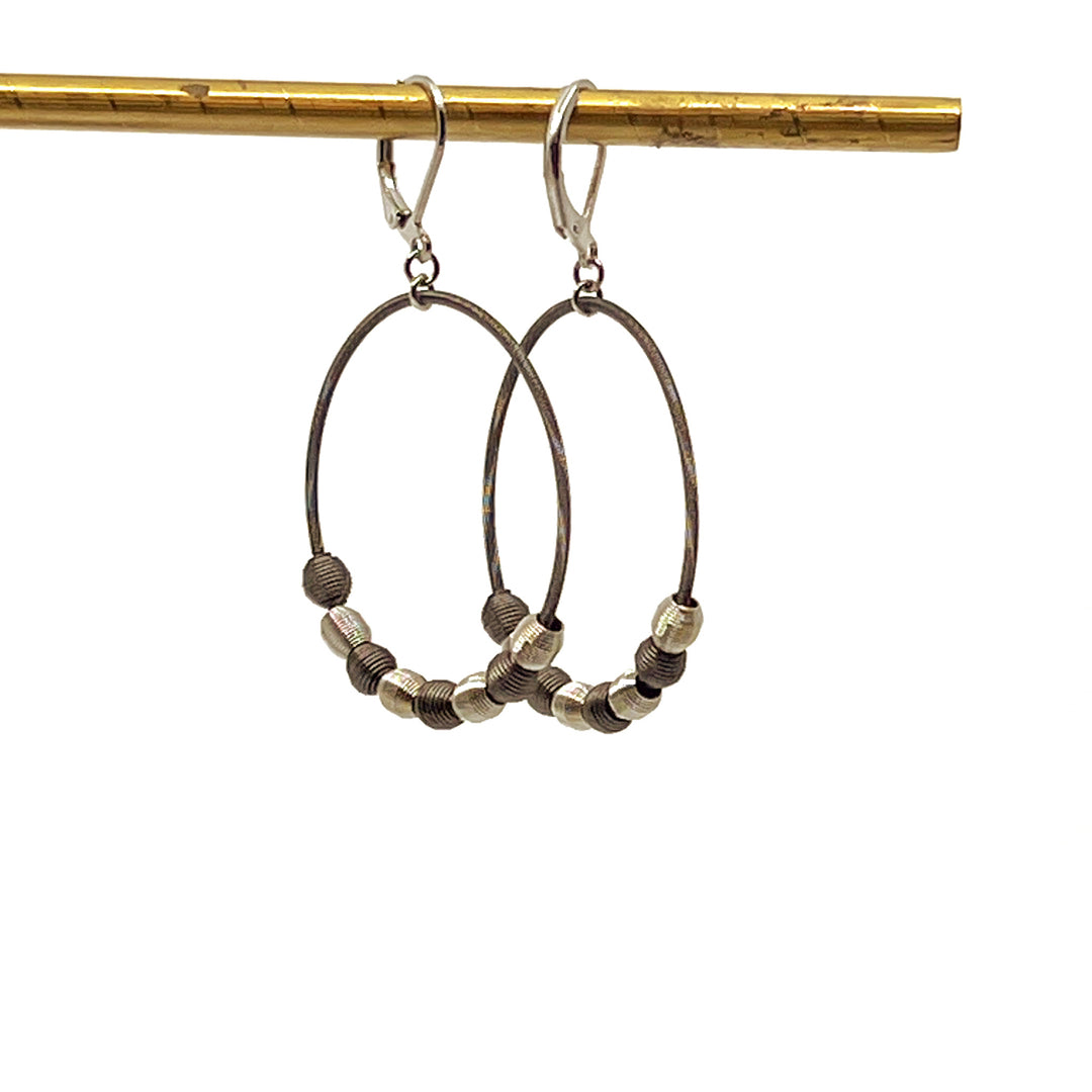 Stainless Steel Piano Wire Earrings
