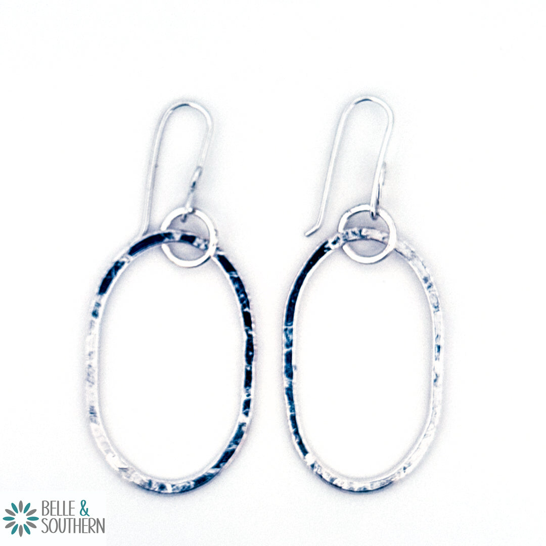 Riverstone Sterling Silver Dangle Earring | Belle & Southern