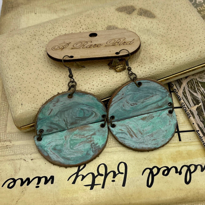 Round about Patina Earrings | Belle & Southern