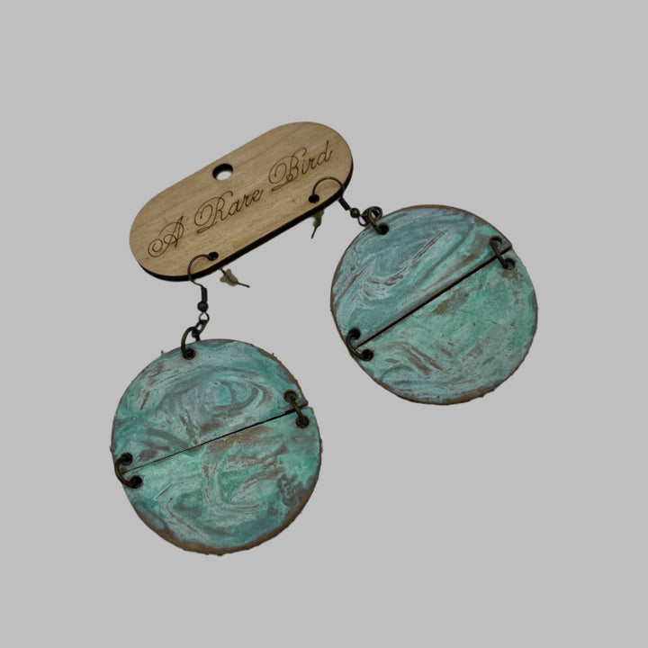 Round about Patina Earrings | Belle & Southern