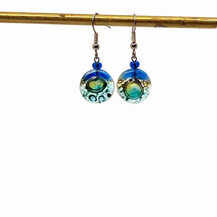 Fusion Glass Round Earrings | Belle & Southern
