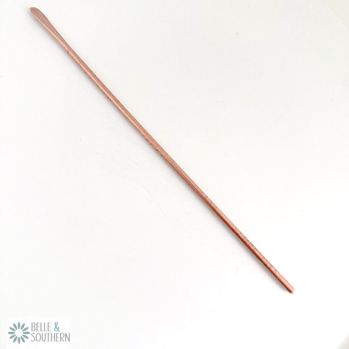 Textured Copper Hair Stick Full Image
