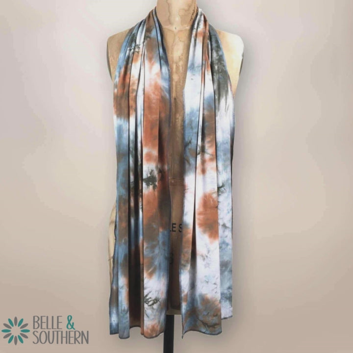 Video showing of versitality of TieDye Scarf