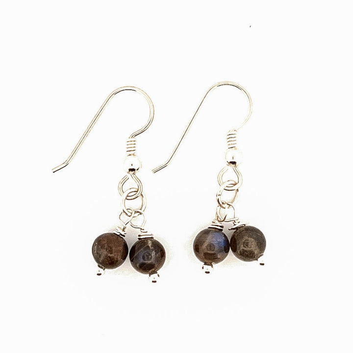 Rock Me A Stone Earrings-Chocolate Labradorite Drop Earrings| Belle & Southern