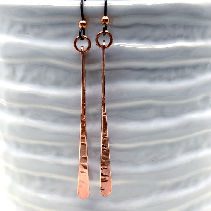 Copper Bar None Earrings | Belle & Southern