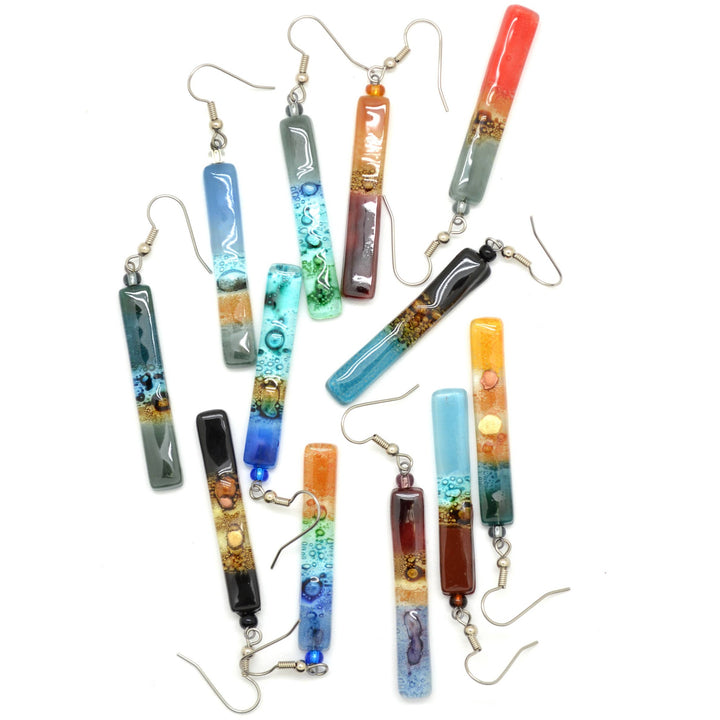 Fusion Glass Stick Earrings | Belle & Southern