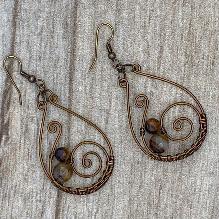 Paisley Wire Earrings Rahab's Rope