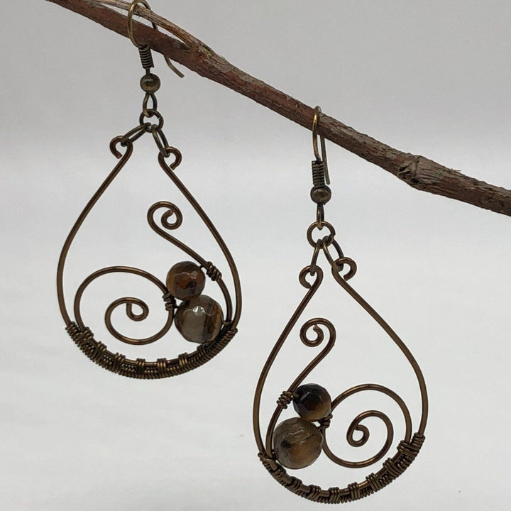 Paisley Wire Earrings Rahab's Rope