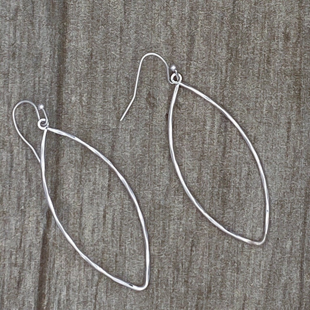 Silver Long Drop Earrings Etsy