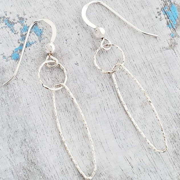 Diamond Cut Sterling Silver Drop Earrings | Belle & Southern